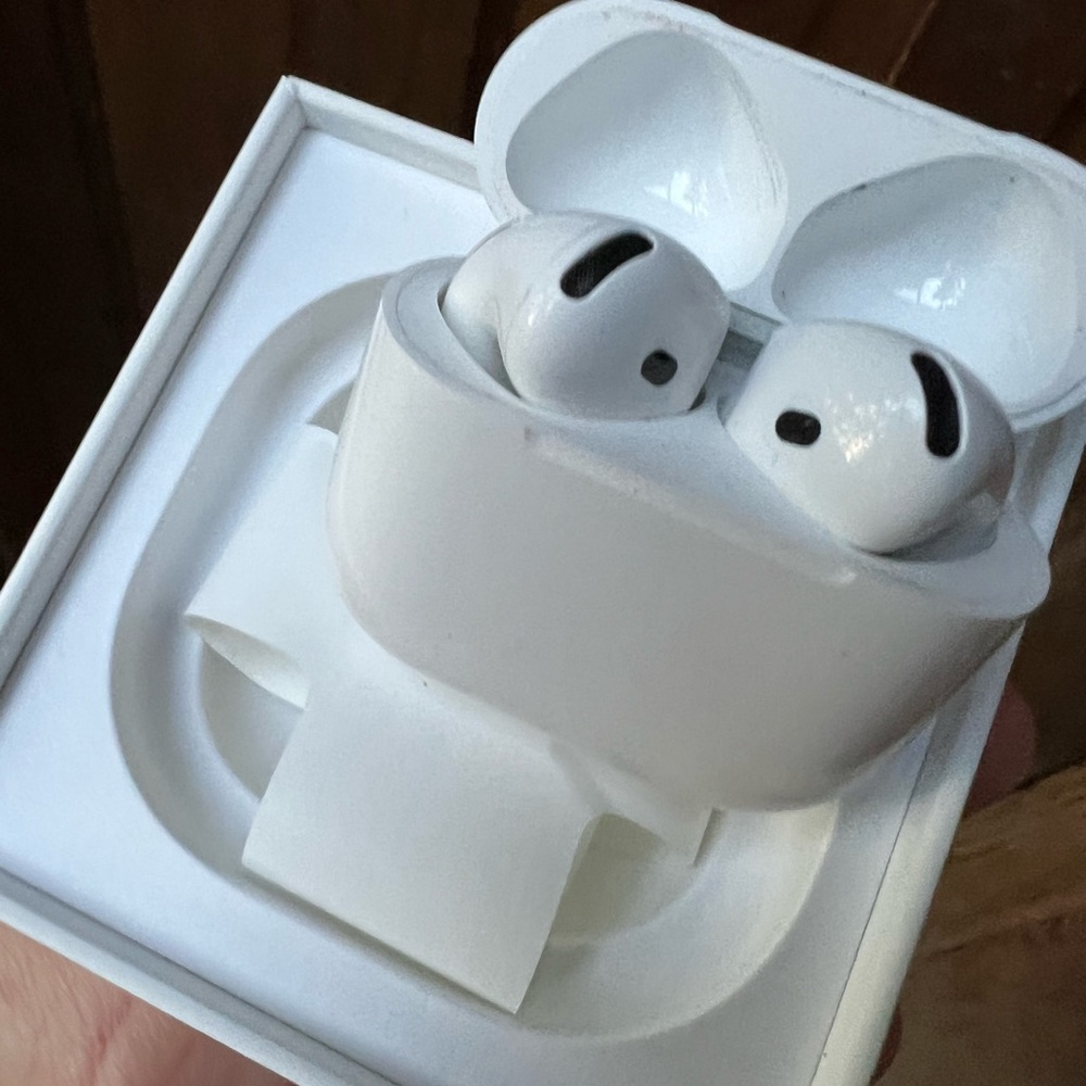 Wireless White Earbuds with Charging Case